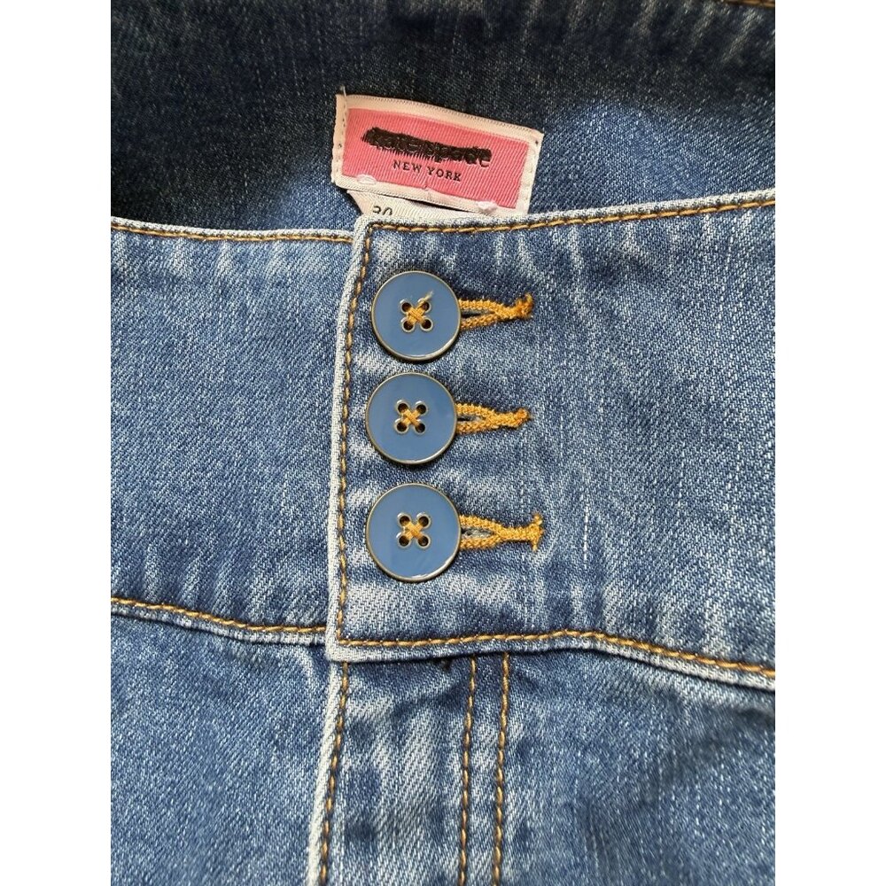 Kate Spade Hight waist Cropped Flare Denim Women’s Blue Pant Cotton Size 30 - Picture 5 of 11